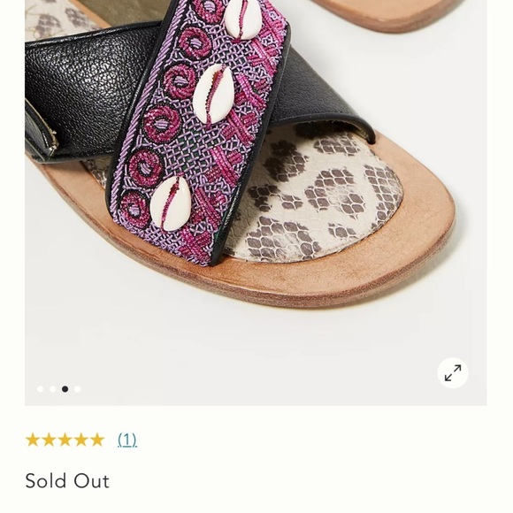 Anthropologie Meyer Kakalia sandals size 37 new without box embellished slingbac - Picture 4 of 11